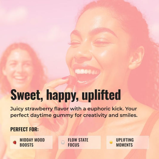 25MG Strawberry Cough Delta 8 THC Gummies