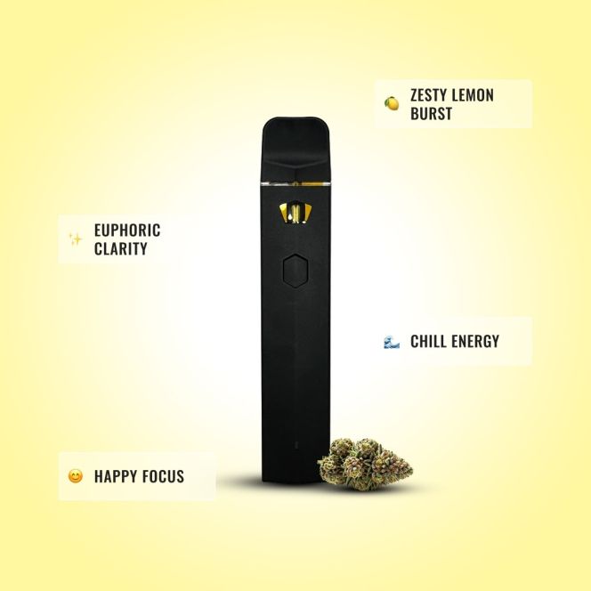 Super Lemon Haze Live Rosin THCA Vape 1G