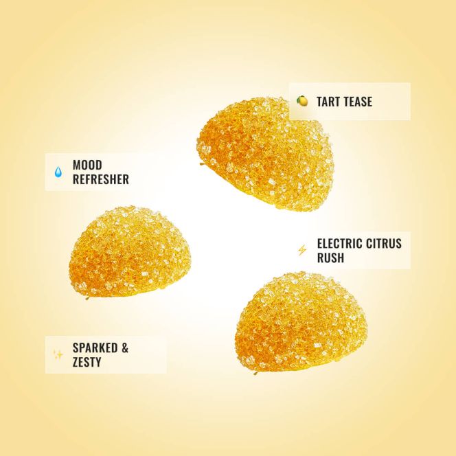 15MG Sour Lemon Delta 9 THC Gummies